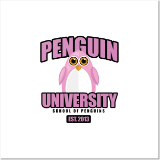 Penguin University - Pink Posters and Art